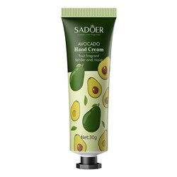 Крем для рук с фруктовым ароматом - авокадо SADOER avocado hand cream, 30 г