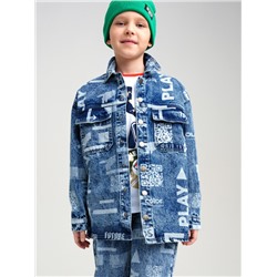 12311109 Куртка текстильная джинсовая для мальчиков