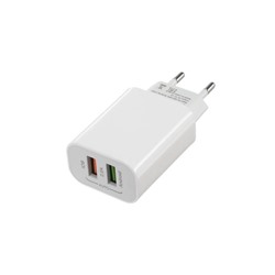 УЦЕНКА Сетевое зарядное устройство LuazON LN-110AC, 2 USB, 2 A, белое