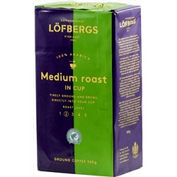 Lofbergs Lila. Medium Roast молотый 500 гр. мягкая упаковка