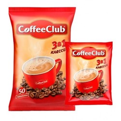 Кофе растворимый Coffee Club 3в1 Классик 50шт. Малайзия