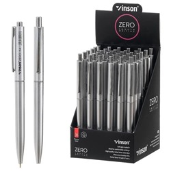 Ручка шариковая "Basir.Vinson.ZERO.Серебро" на масляной основе синяя 0,7мм Z4