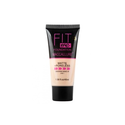 Maccallure тональный крем Fit me matte+poreless, тон 03