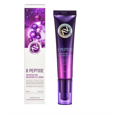 Enough Антивозрастной крем для век с пептидами Premium 8 Peptide Sensation Pro Balancing Eye Cream