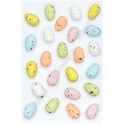 Пасхальный декор "Яйца" 2*3 см (24 шт) SF-5007, разноцветный
