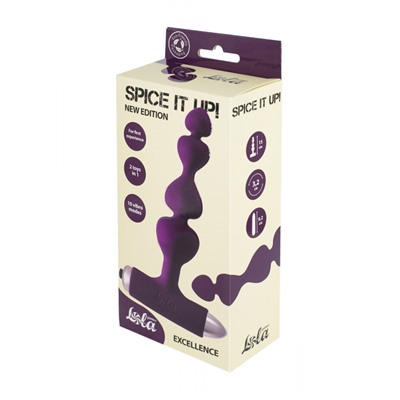 Анальная пробка с вибрацией Spice it up New Edition Excellence Ultraviolet 8016-04lola