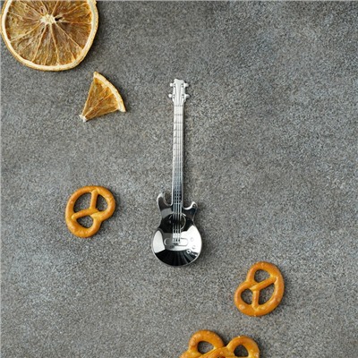Ложка десертная из нержавеющей стали Magistro «Гитара», длина 12 см, цвет серебряный