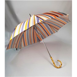 Зонт-трость женский атласный с бамбуковой ручкой