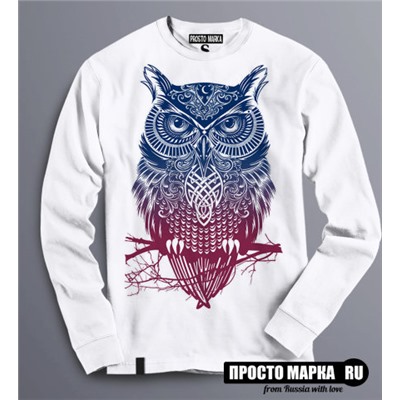 Толстовка Свитшот с Совой Purple Owl