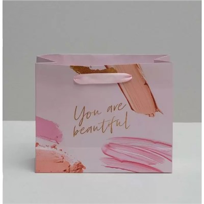 Пакет ламинированный горизонтальный You are Beautiful 22 x 17,5 x 8 см