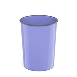Корзина для бумаг 13.5 литров ErichKrause Pastel, литая, фиолетовая