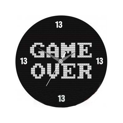 Часы настенные "Game Over" Стеклянные