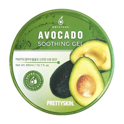 Мультифункциональный гель для лица и тела Prettyskin Avocado Soothing Gel 300 ml