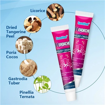 Мазь от головной боли Sumifun Headache Relief Cream  20g