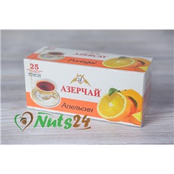 Чай Азерчай чёрный аром. апельсин 25 пак.