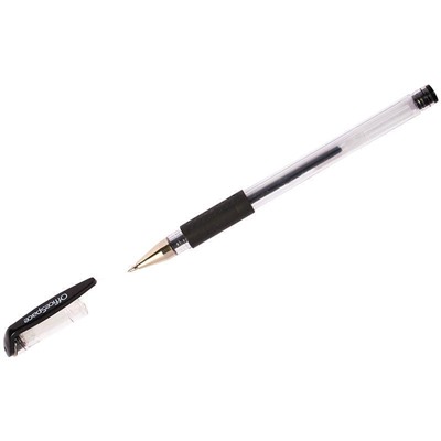 Ручка гель "OfficeSpace" черная 0,5мм грип GLL10_1331  241089