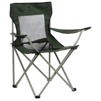 Кресло складное maclay, с подстаканником 48 х 48 х 76 см, до 100 кг, цвет зелёный
