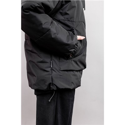 629-24в Куртка для девочки "Эффи", черный