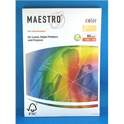 Бумага А4 Maestro Color-22 100л (PS-золотистый) уп22 арт.0215-191