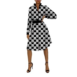 Платье женское Шахматные бульдожки