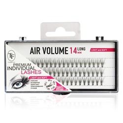 Накладные ресницы TF Air Volume Mix, арт.211 ПУЧКИ (long-14мм), черные