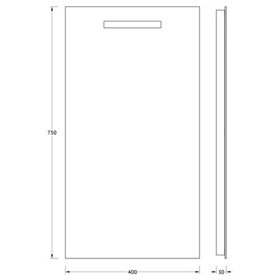 Зеркало Evoform, встроенный LED-светильник, ИК-выключатель, 2 Вт, 40x75 см