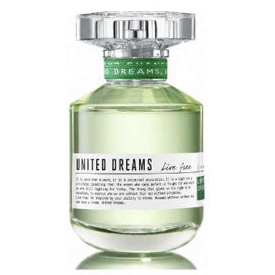 BENETTON UNITED DREAMS LIVE FREE edt (w) 80ml TESTER