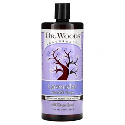 Dr. Woods, кастильское мыло, лаванда и масло ши, приобретенное на основе принципов справедливой торговли, 946 мл (32 жидк. унции)