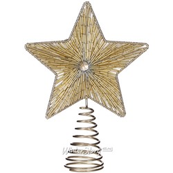 Елочная верхушка Звезда Лаброн 24 см золотая (Edelman)
