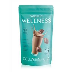 Протеиновый коктейль Wellness с коллагеном и CLA. Вкус: шоколад