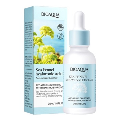 BIOAQUA  Эссенция для лица SEA FENNEL & Hyaluronic Acid Увлажняющая, Против морщин  30мл  (BQY-56075)