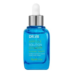 Сыворотка для лица Farm Stay DR.V8 Ampoule Solution Collagen 30мл – уценка (мятая коробка)