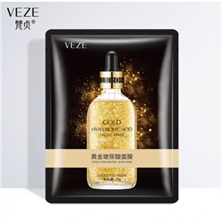 Антивозрастная маска-лифтинг VEZE 24K PURE GOLD с гиалуроновой кислотой и 24к золотом