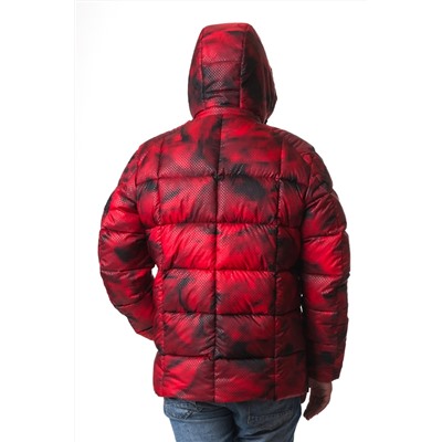 Зимняя мужская куртка, A-126, красный 3D