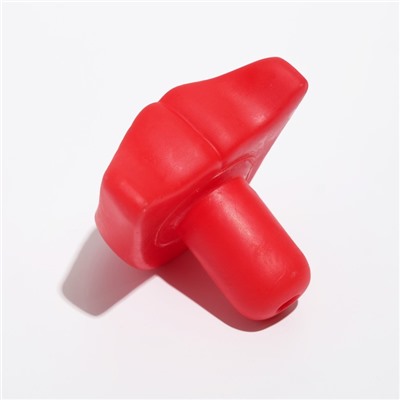 Игрушка пищащая "Улыбка" для собак, 9 см, красные губы