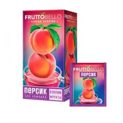 «Fruttobello», чайный напиток «Персик», 25 пак, 37,5 г KDV