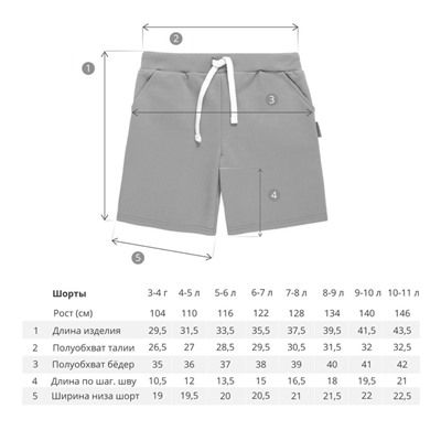Шорты для мальчиков, рост 116 см, цвет серо-зеленый