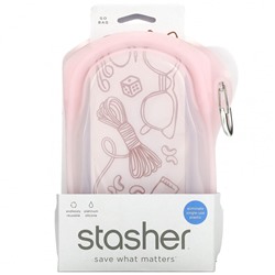 Stasher, Stasher, Go Bag, розовый, 1 пакетик, 532 мл (18 жидк. Унций)