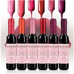 MAN ZI MIAO  Тинт для Губ с кисточкой WINE LIP TINT Матовый Стойкий 24H  7г  (LC-021)  (ТВ-7481)   К24