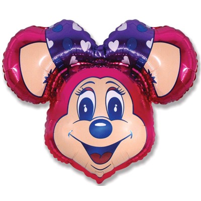 Шар Фигура, Супер Лолли Маус (фуксия) / Lolly Mouse Super (в упаковке)