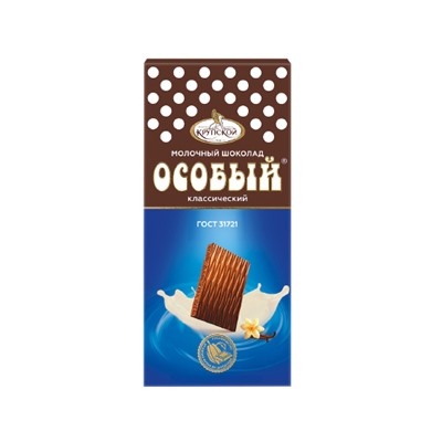 Шоколад "Особый" молочный 88г (порционный) ф-ка Крупской