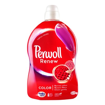 Гель для деликатной стирки Perwoll Renew Color для цветных вещей 2970 мл