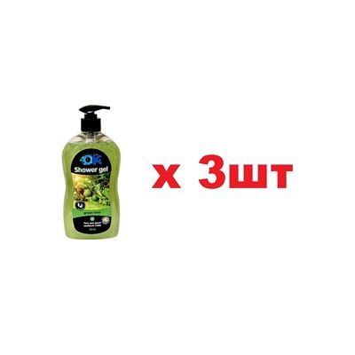 OK Shower gel Гель для душа Green Lime 560мл 3шт