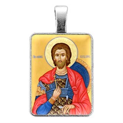 ALE315 Нательная иконка Святой мученик Иоанн Воин