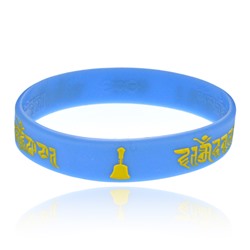 BS477 Буддийский браслет с мантрами, цвет синий