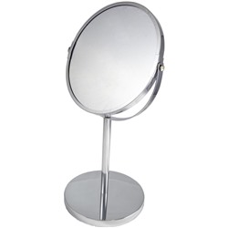 Зеркало настольное косметическое для макияжа UniStor SMILE, для ванной диаметром 17 см