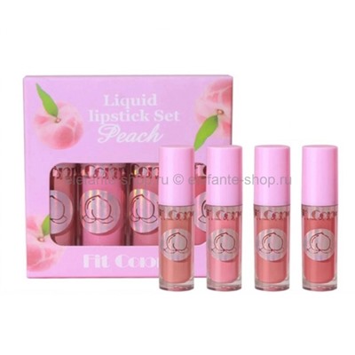 Набор мини-помад для губ Fit Colors Peach 4in1 Lipstick Set