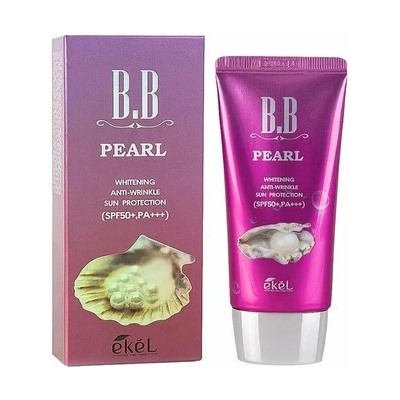 Ekel Крем BB с экстрактом жемчуга - Pearl BB cream SPF50/PA+++, 50мл