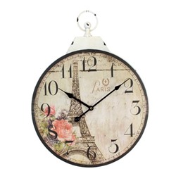 Настенные часы Эйфелева башня дизанерские круглые