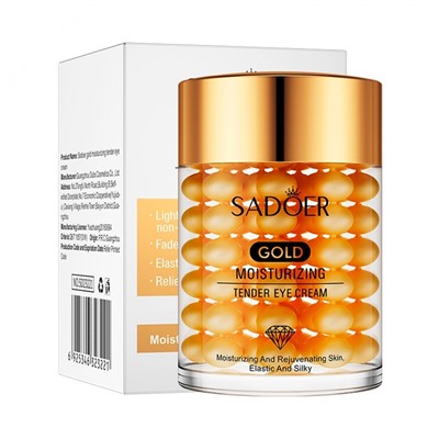 Увлажняющий крем для кожи вокруг глаз против мимических морщин SADOER Gold Moisturizing Tender Eye Cream 60g